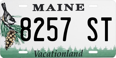 ME license plate 8257ST