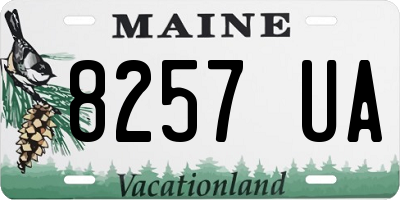 ME license plate 8257UA