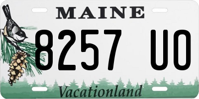 ME license plate 8257UO