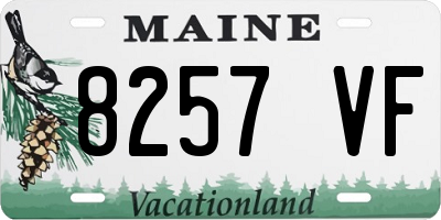 ME license plate 8257VF