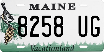 ME license plate 8258UG