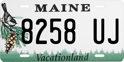 ME license plate 8258UJ