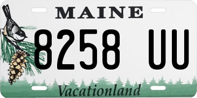 ME license plate 8258UU