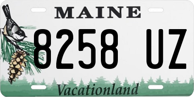 ME license plate 8258UZ