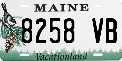 ME license plate 8258VB