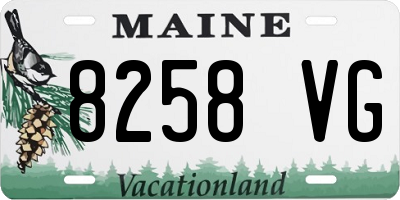 ME license plate 8258VG