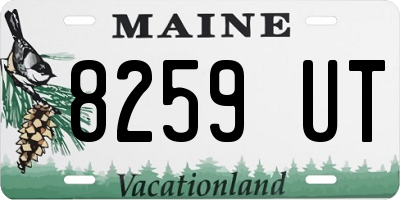 ME license plate 8259UT