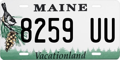 ME license plate 8259UU