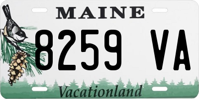 ME license plate 8259VA