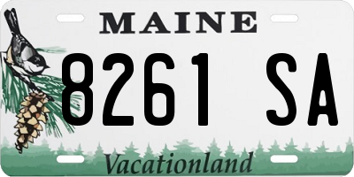 ME license plate 8261SA