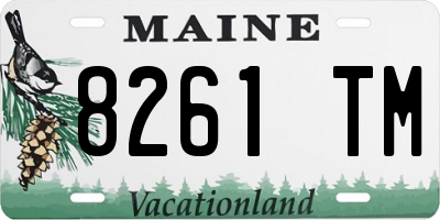 ME license plate 8261TM