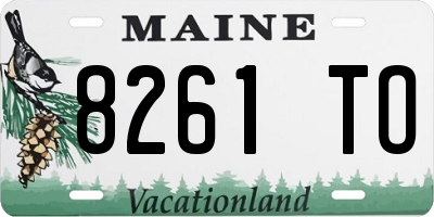 ME license plate 8261TO