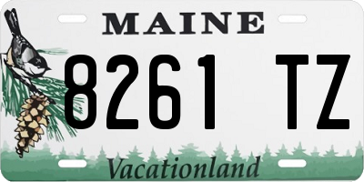 ME license plate 8261TZ
