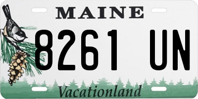ME license plate 8261UN