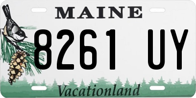 ME license plate 8261UY