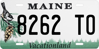 ME license plate 8262TO