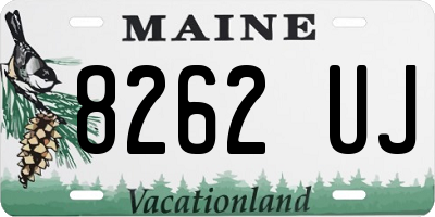 ME license plate 8262UJ