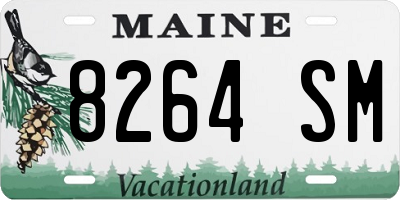 ME license plate 8264SM