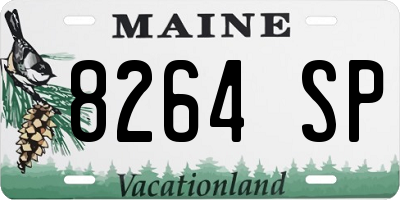 ME license plate 8264SP