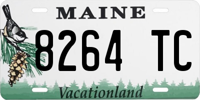 ME license plate 8264TC
