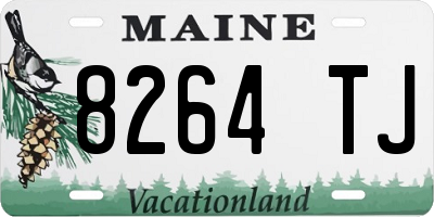 ME license plate 8264TJ
