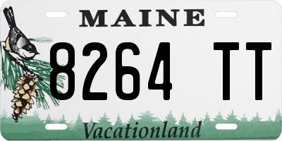 ME license plate 8264TT