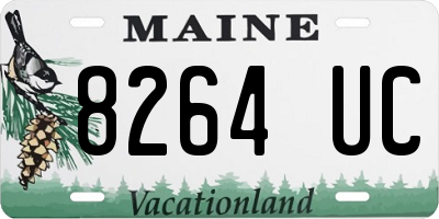 ME license plate 8264UC