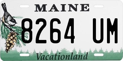 ME license plate 8264UM