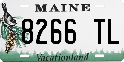 ME license plate 8266TL