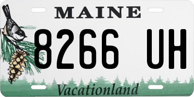 ME license plate 8266UH