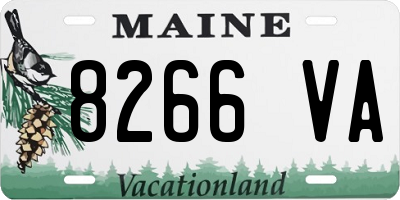 ME license plate 8266VA