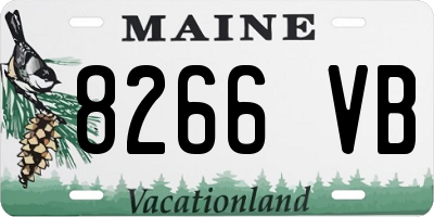 ME license plate 8266VB