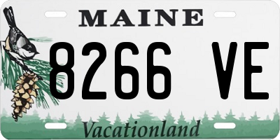 ME license plate 8266VE