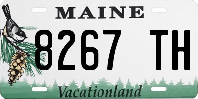 ME license plate 8267TH