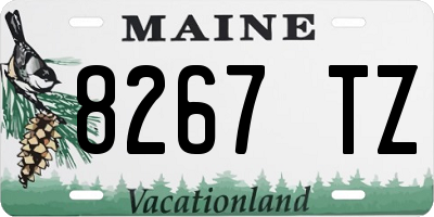 ME license plate 8267TZ