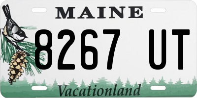 ME license plate 8267UT