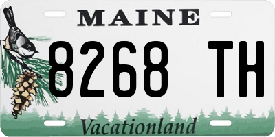 ME license plate 8268TH