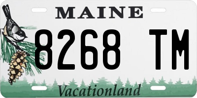 ME license plate 8268TM