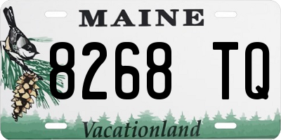ME license plate 8268TQ
