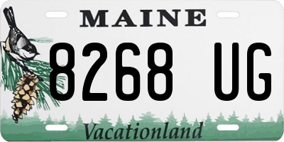 ME license plate 8268UG