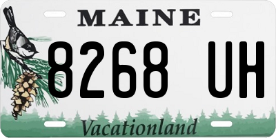 ME license plate 8268UH