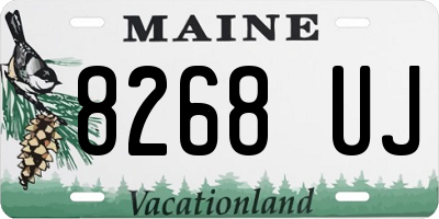 ME license plate 8268UJ