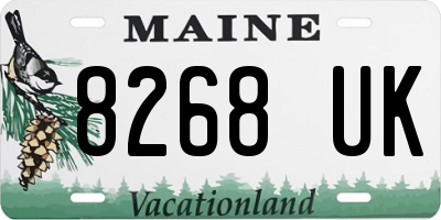 ME license plate 8268UK