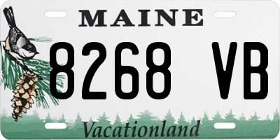 ME license plate 8268VB