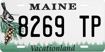 ME license plate 8269TP