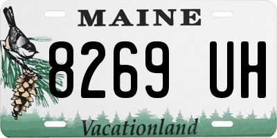 ME license plate 8269UH