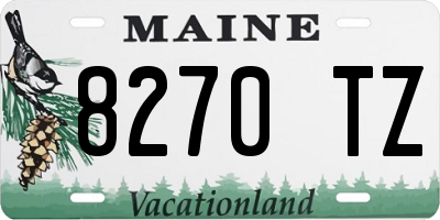 ME license plate 8270TZ