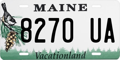 ME license plate 8270UA