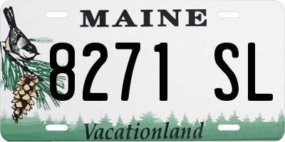 ME license plate 8271SL