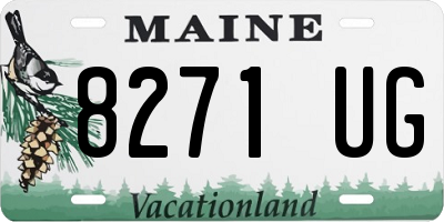 ME license plate 8271UG